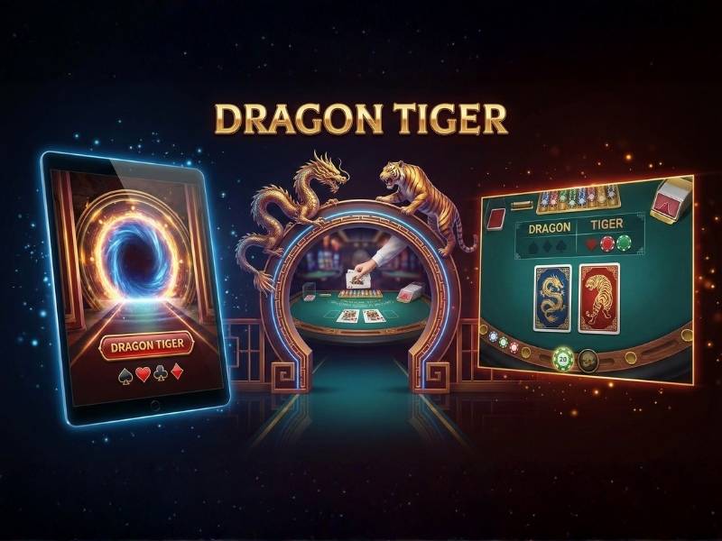 การเข้าถึงเกมไพ่เสือมังกร เส้นทางเข้าสู่หน้าเกมและภาพรวมก่อนเริ่มใช้งาน