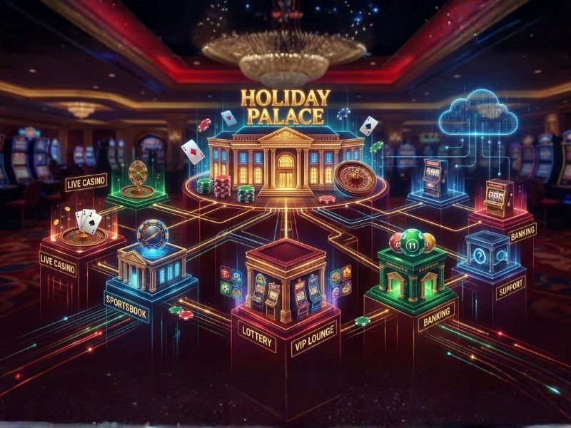 ภาพรวมโครงสร้างเว็บ Holiday Palace การมองแพลตฟอร์มคาสิโนออนไลน์