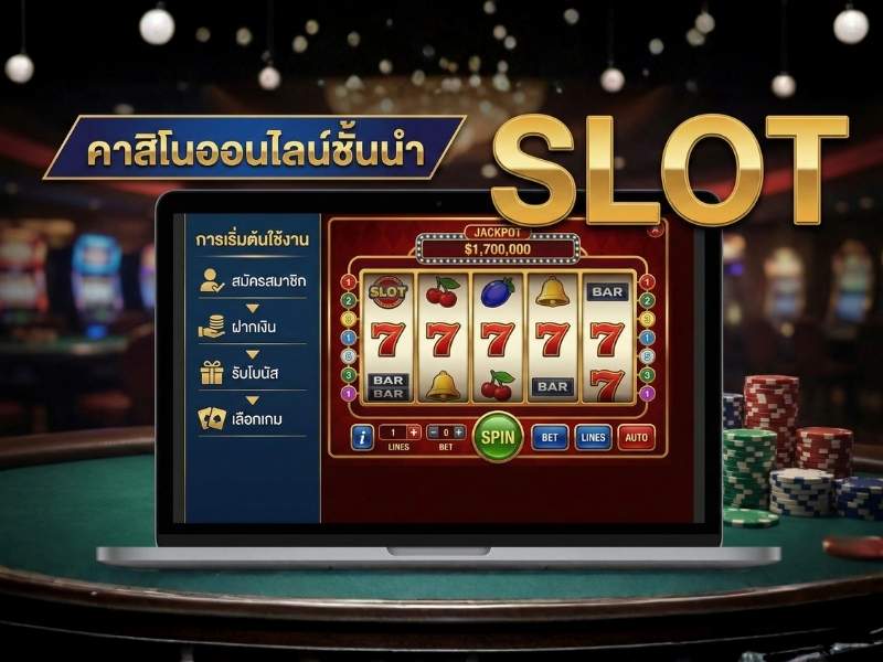 การเริ่มต้นใช้งานเกมสล็อตออนไลน์บนเว็บ ขั้นตอนและรูปแบบการใช้งานหน้าเกมผ่านเว็บไซต์