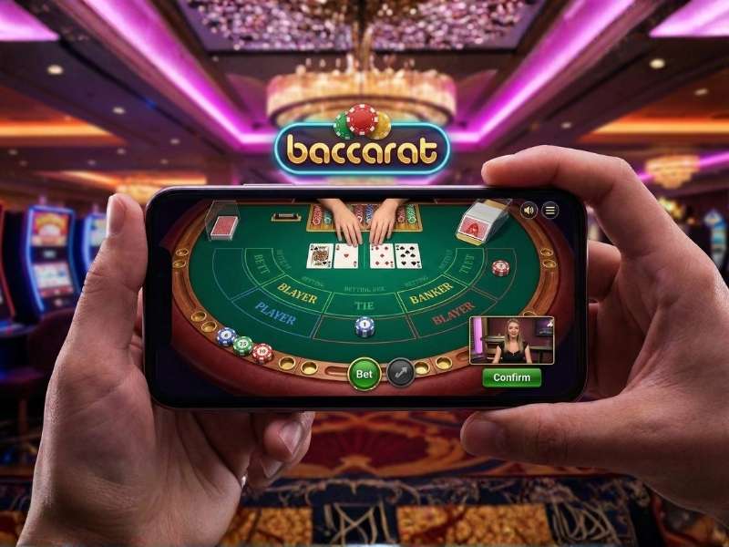 การเริ่มต้นใช้งานเกมบาคาร่าออนไลน์ บนมือถือ หลังเข้าสู่หน้าโต๊ะ