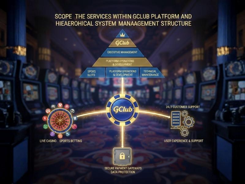 ขอบเขตของบริการภายในแพลตฟอร์ม GClub และโครงสร้างการจัดการระบบอย่างเป็นลำดับขั้น