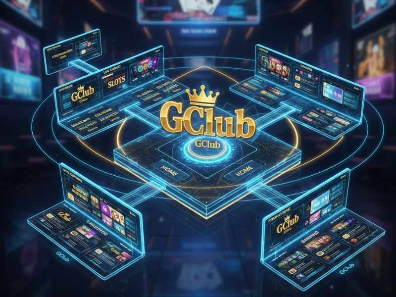 ภาพรวมโครงสร้างเว็บ GClub การจัดวางหน้าเว็บและเส้นทางการเข้าถึงภายในแพลตฟอร์ม