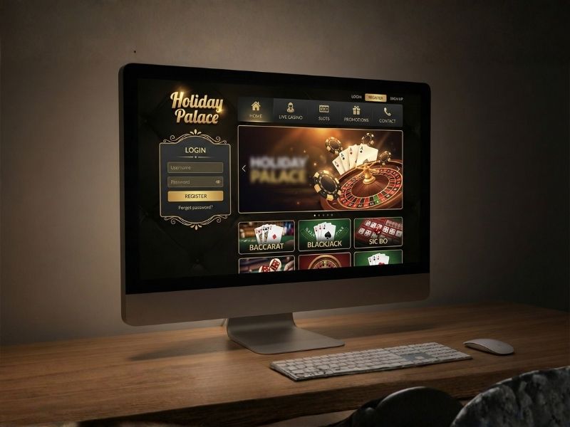 การเริ่มต้นใช้งาน Holiday Palace ลำดับการเข้าถึงเว็บไซต์และภาพรวมก่อนเข้าสู่หน้าเกม