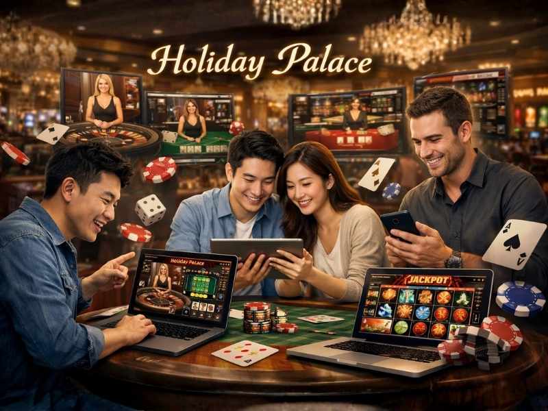 ภาพรวมการโต้ตอบระหว่างผู้ใช้กับแพลตฟอร์ม Holiday Palace เชิงโครงสร้าง