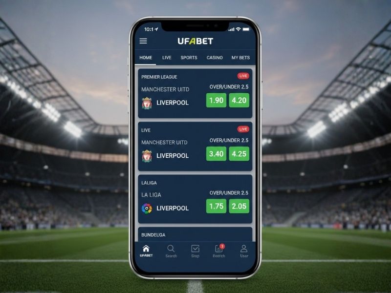 โครงสร้างตลาดฟุตบอล UFABET บนมือถือ การจัดวางข้อมูลและรูปแบบการแสดงผลบนสมาร์ตโฟน