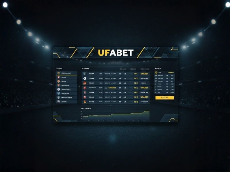 โครงสร้างตลาดฟุตบอล UFABET บนเว็บ รูปแบบการจัดวางข้อมูลและการแสดงผลบนเดสก์ท็อป