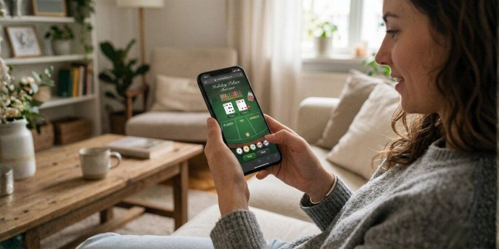 วิธีเล่น Holiday Palace บาคาร่า ผ่านมือถือ เข้าใจการใช้งานจริงบนหน้าจอเดียว