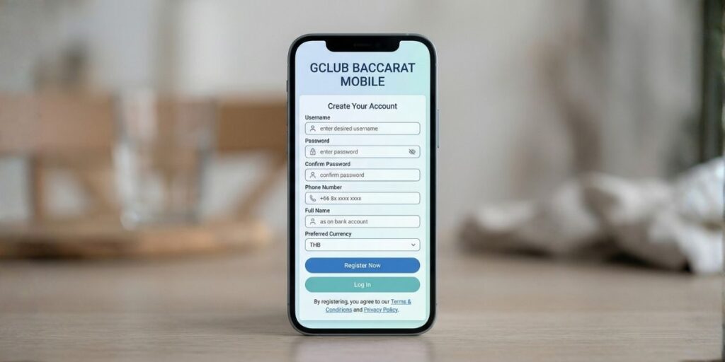 สมัคร GClub บาคาร่า ผ่านมือถือ เข้าใจขั้นตอนและรูปแบบการใช้งานบนอุปกรณ์พกพา