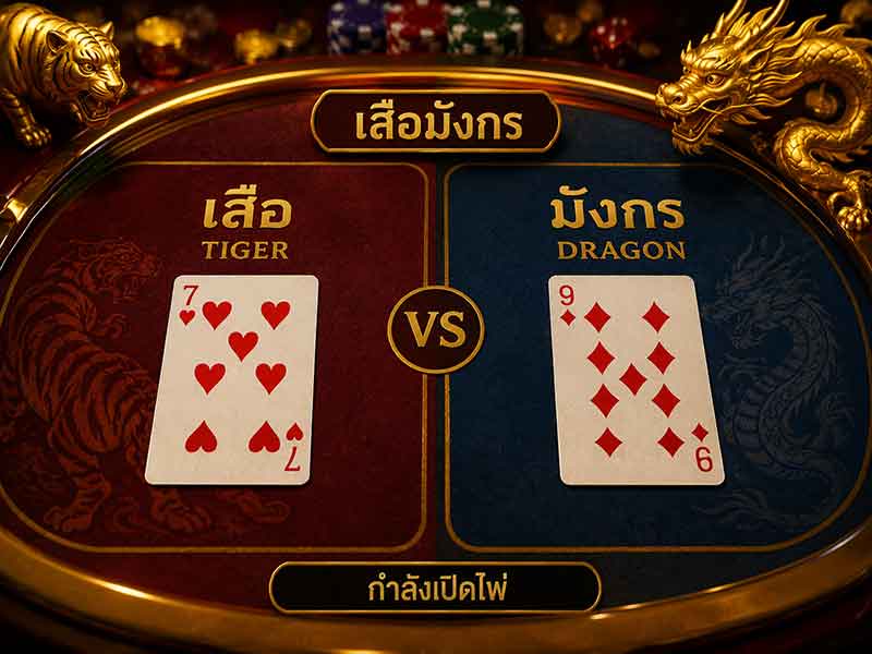 เว็บไพ่เสือมังกร แจกเครดิตฟรี รีบเข้าสมัครและกดรับได้เลย