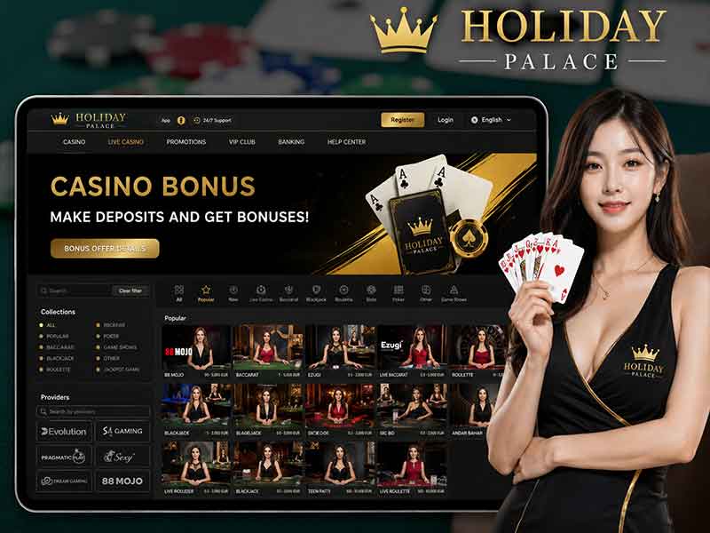 เล่น Holiday Palace คาสิโนออนไลน์ ผ่านเว็บ ศึกษาข้อมูลก่อนใช้งาน