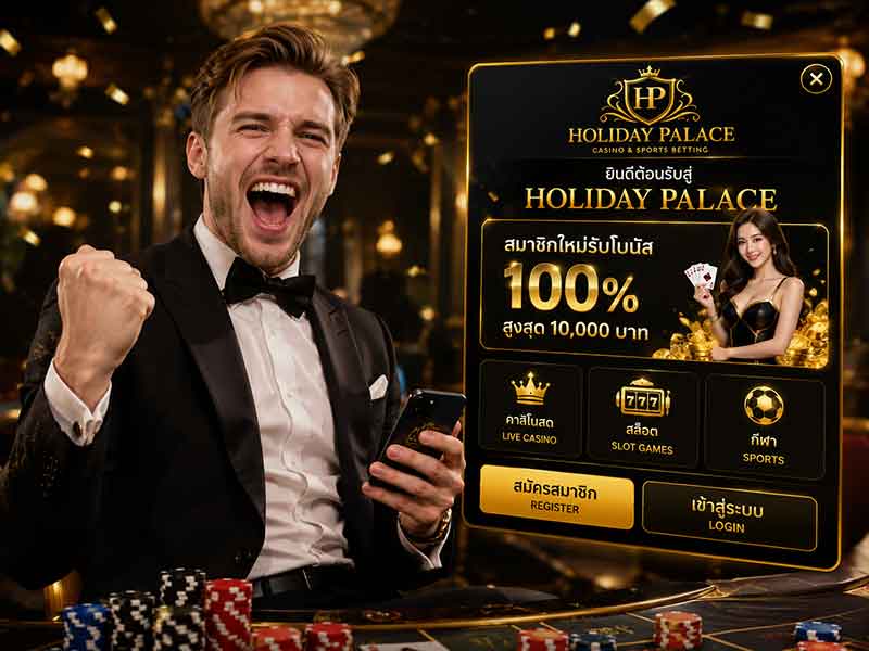 Holiday Palace คาสิโนออนไลน์ที่นิยม ดีกว่าเว็บอื่นแน่นอน