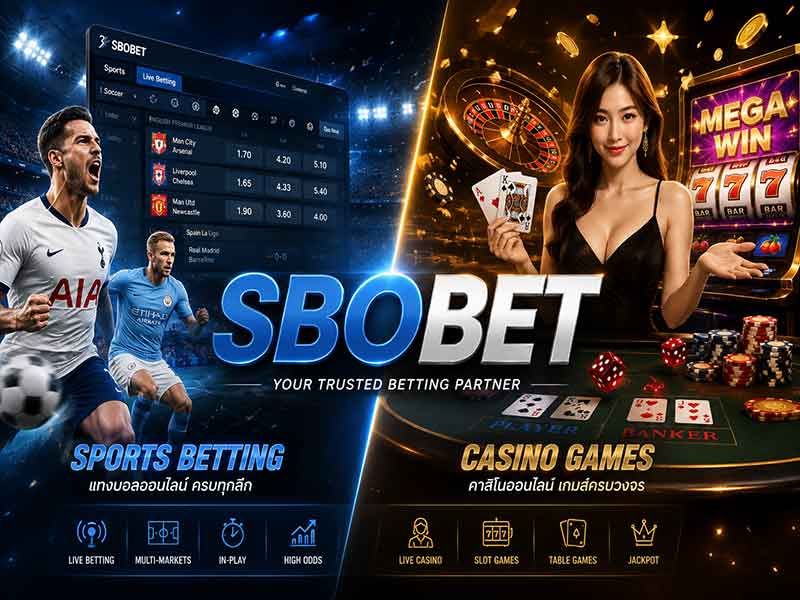 เล่นเว็บ SBOBET พนันออนไลน์ดีที่สุด แหล่งทำเงินใหญ่กับคนชอบพนัน